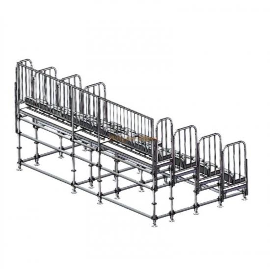 Modular Layher Bleacher Stand for Indoor Events & Concerts (34 Seats)
